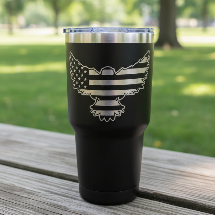 WE ARE NOT DESCENDED FROM FEARFUL MEN – Eagle 30 oz Tumbler