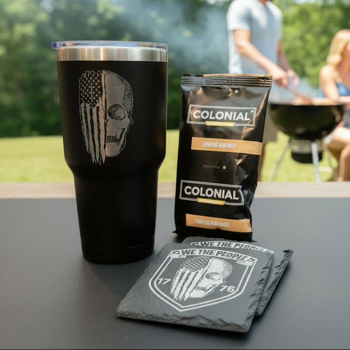 WE THE PEOPLE SKULL – 30 oz Tumbler Gift Set