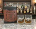 WHAT’S YOUR POISON – Flask & Shot Glass Gift Set