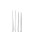 White 25cm Taper Candles Pack of 4