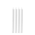 White 30cm Dinner Candles Pack of 4