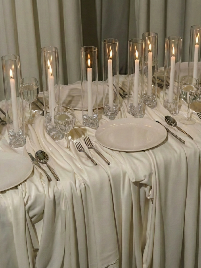 White 30cm Dinner Candles