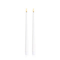 White 31cm LED Taper Candles Pack of 2