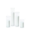 White 5cm Pillar in 5.8cm Glass, Med - Set of 6