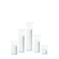 White 5cm Pillar in 5.8cm Glass, Sm - Set of 6