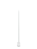 White 65cm Taper Candles with Glass Cube Holders - Set of 6 Pack of 6