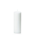White 7cm x 20cm Event Pillar - Pack of 24