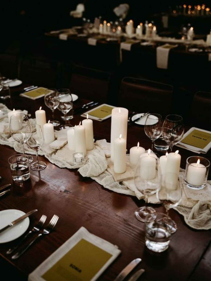White 7cm x 25cm Pillar Pack of 1