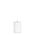 White 8cm x 10cm LED Pillar Pack of 1
