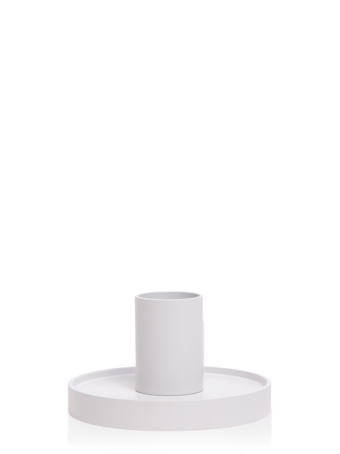 White Maya Metal Candle Holder - Small Pack of 1