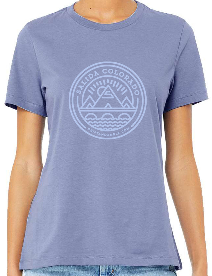 Women's Salida "S" Mountain T-shirt - Relaxed - Blue Lavender