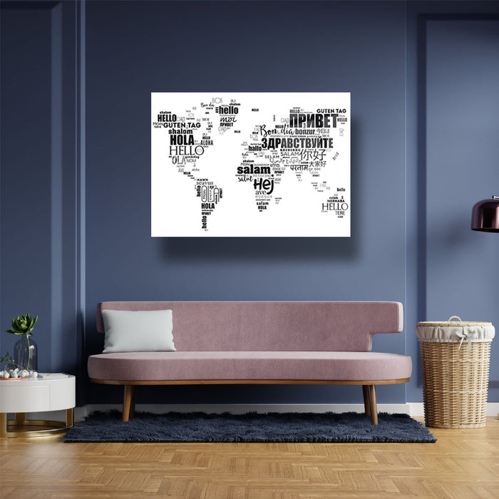 World Map Wall Decor
