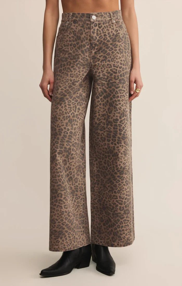 Z-Supply | Marli Denim Leopard Pant
